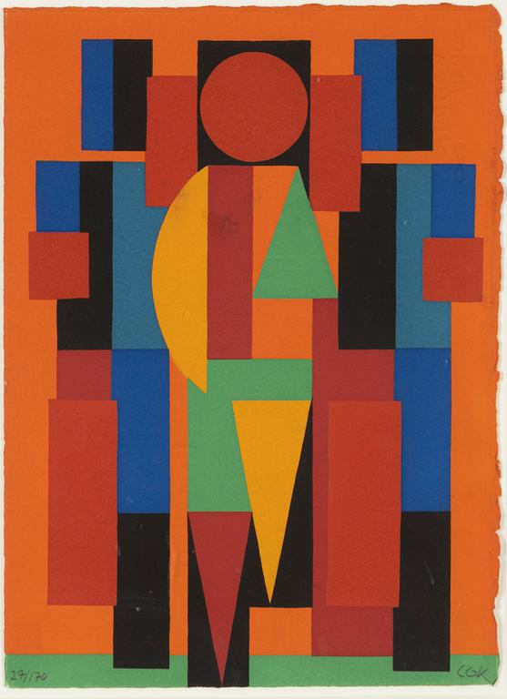 C Göran Karlsson, silkscreen in colours, signed 27/70.