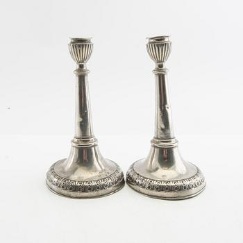 Ljusstakar, ett par, Sven Berglund, Malmö, 1856.