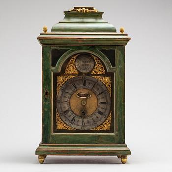 A Swedish Late Baroque table clock from Stockholm Manufabrique.