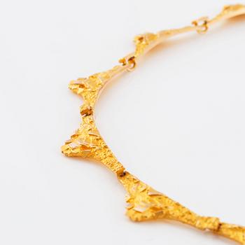 Björn Weckström, collier 14K guld "Golden Bridge", för Lapponia 1969.