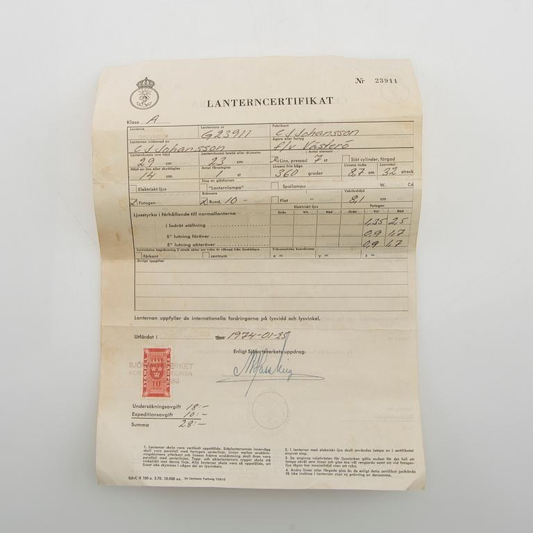 Ankarlanterna 1900-tal.