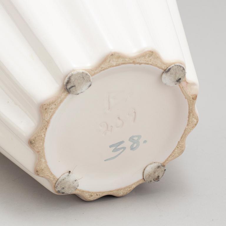 Ewald Dahlskog, a pair of faience vases from Bo Fajans.