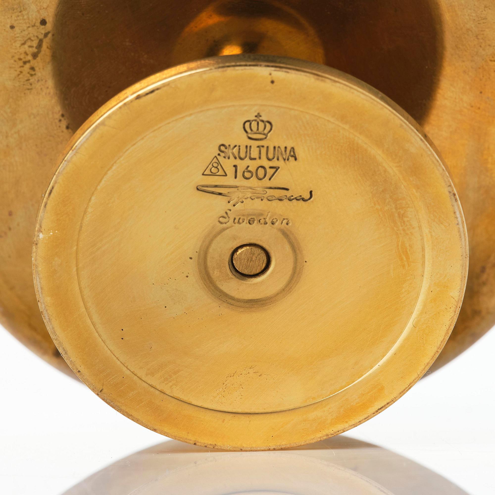 Pierre Forssell, ljuslykta, Skultuna, 1988.