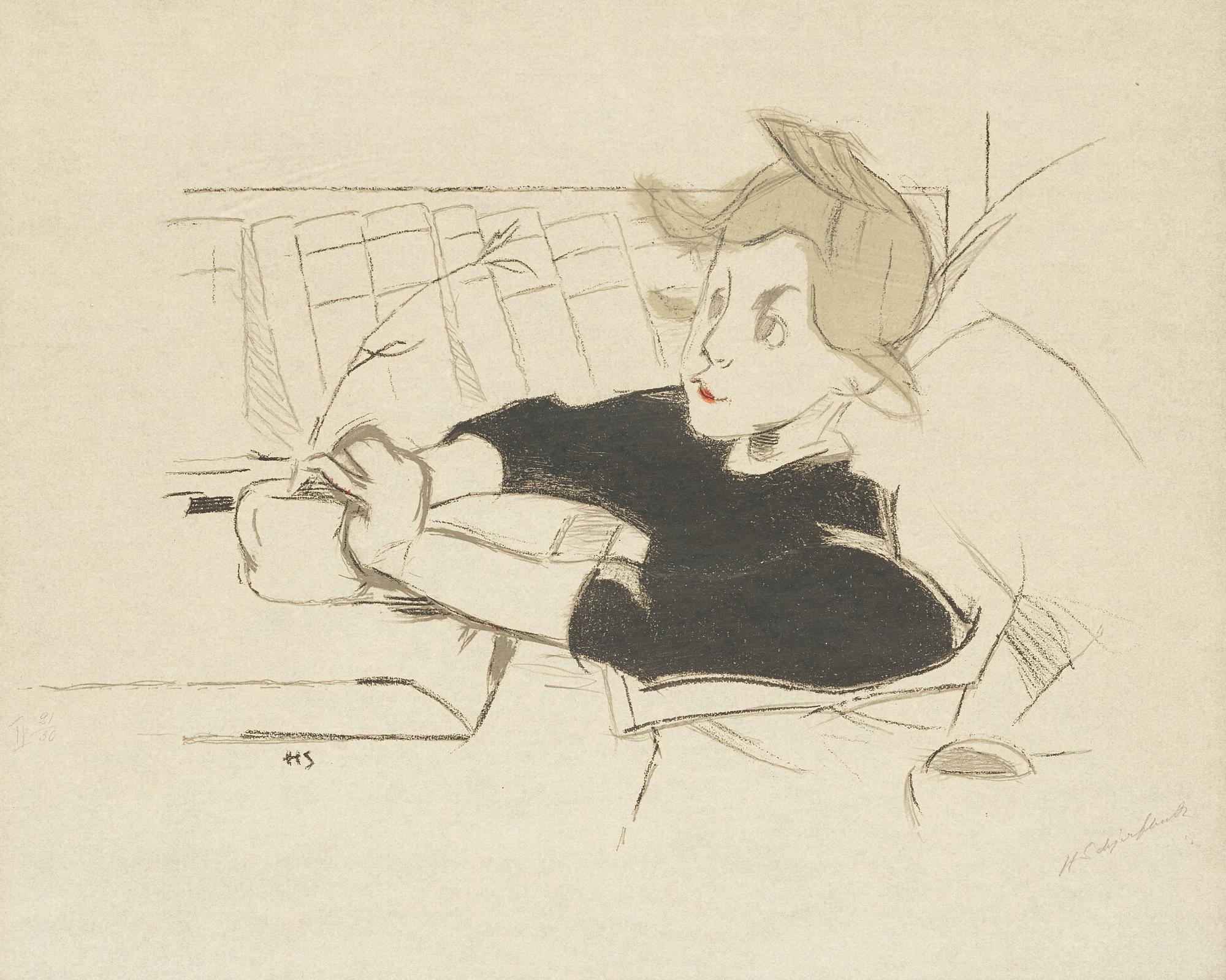 Helene Schjerfbeck, "Konvalescenten".