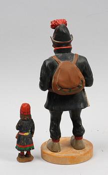 FIGURINER, 2 st. Trä.