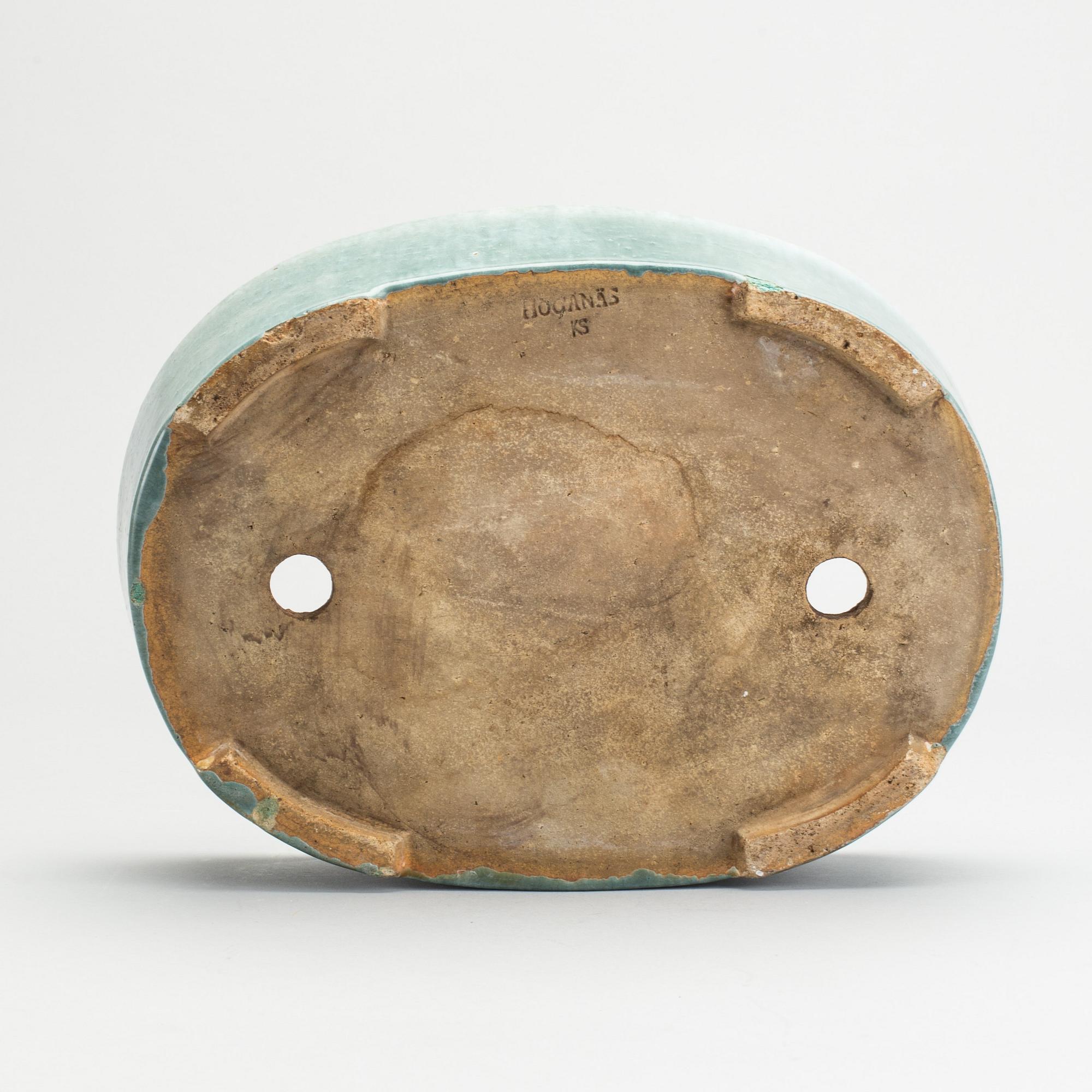 YTTERFODER, glaserat lergods, K.R Svensson, Höganäs, 1900-talets första hälft,