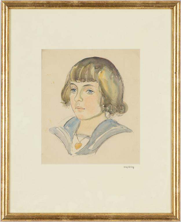 Maj Bring, Portrait of a Girl in Sailor Suit.