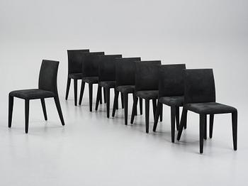 Mario Bellini, "Vol au vent", 8 chairs, Maxalto, B&B Italia, post 2001.
