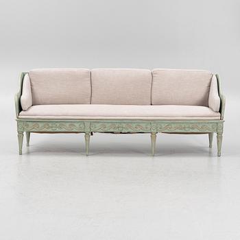 A late Gustavian-style sofa, later part of the 19th century.