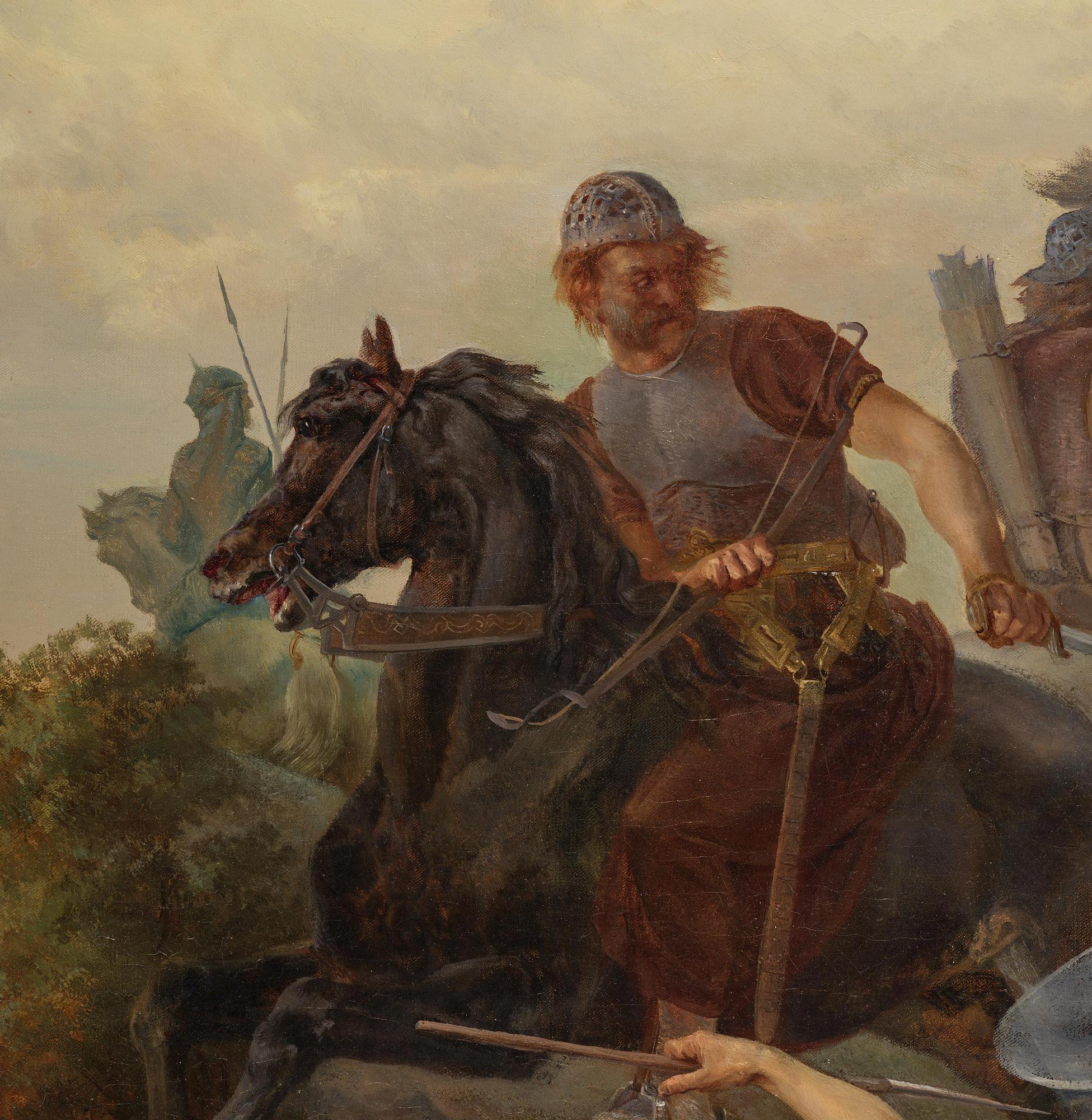 Oskar Leonard Andersson, Bataljscen.