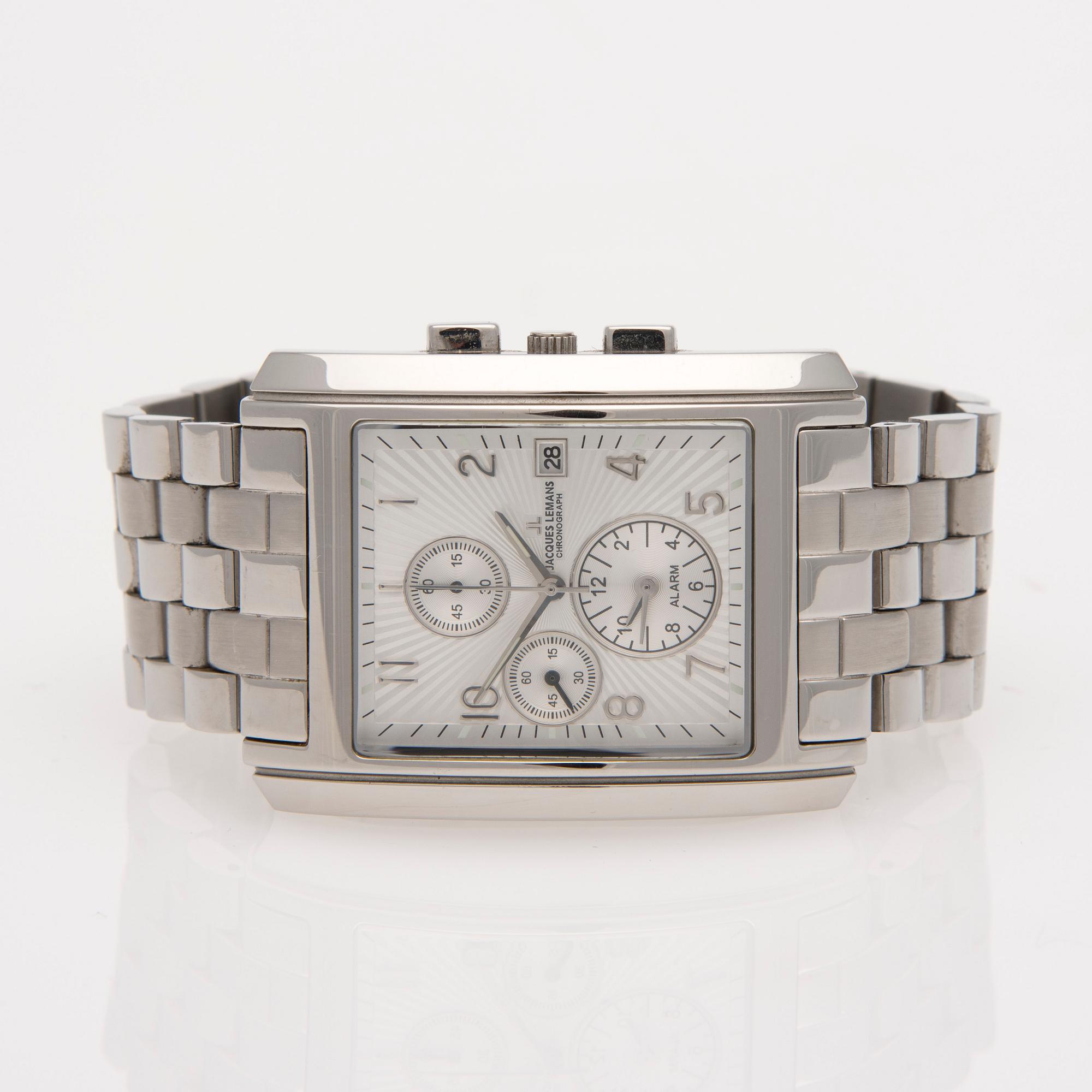 ARMBANDSUR, herr, Jacques Lemans, stål.