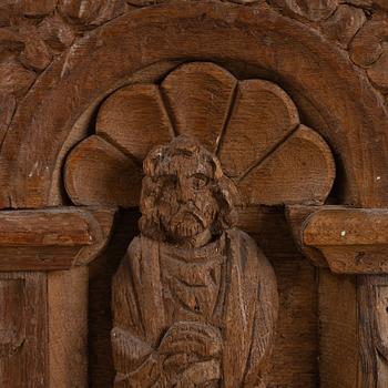 Kista/sideboard, nordisk senrenässans samt renässansstil, 1600-tal samt 1800-tal.