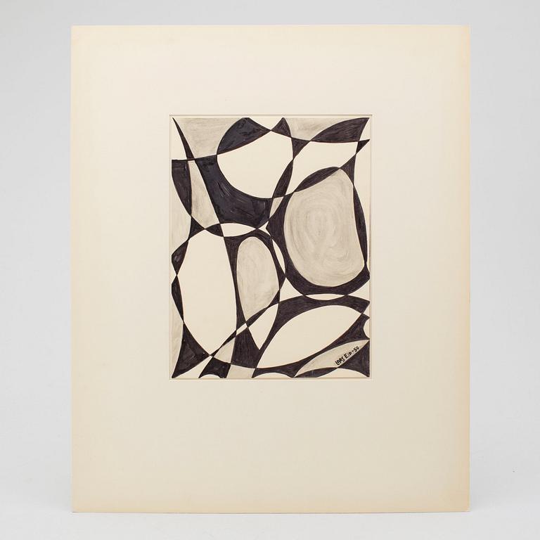 LARS ENGLUND, Ink drawing, signed and dated -50.