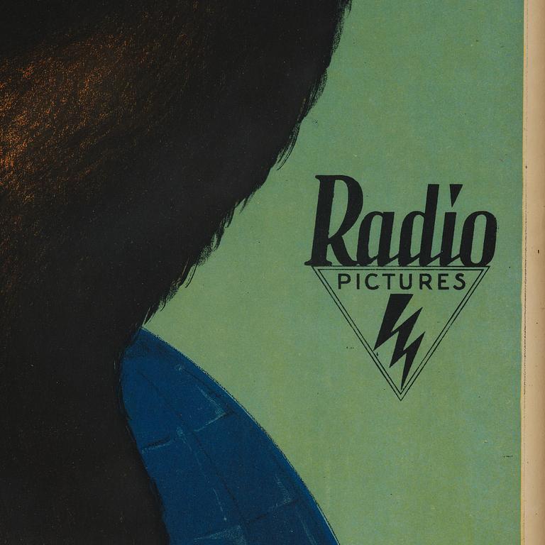 MOVIE POSTER, "King Kong", J Olséns Litografiska Anstalt, Stockholm, 1933.