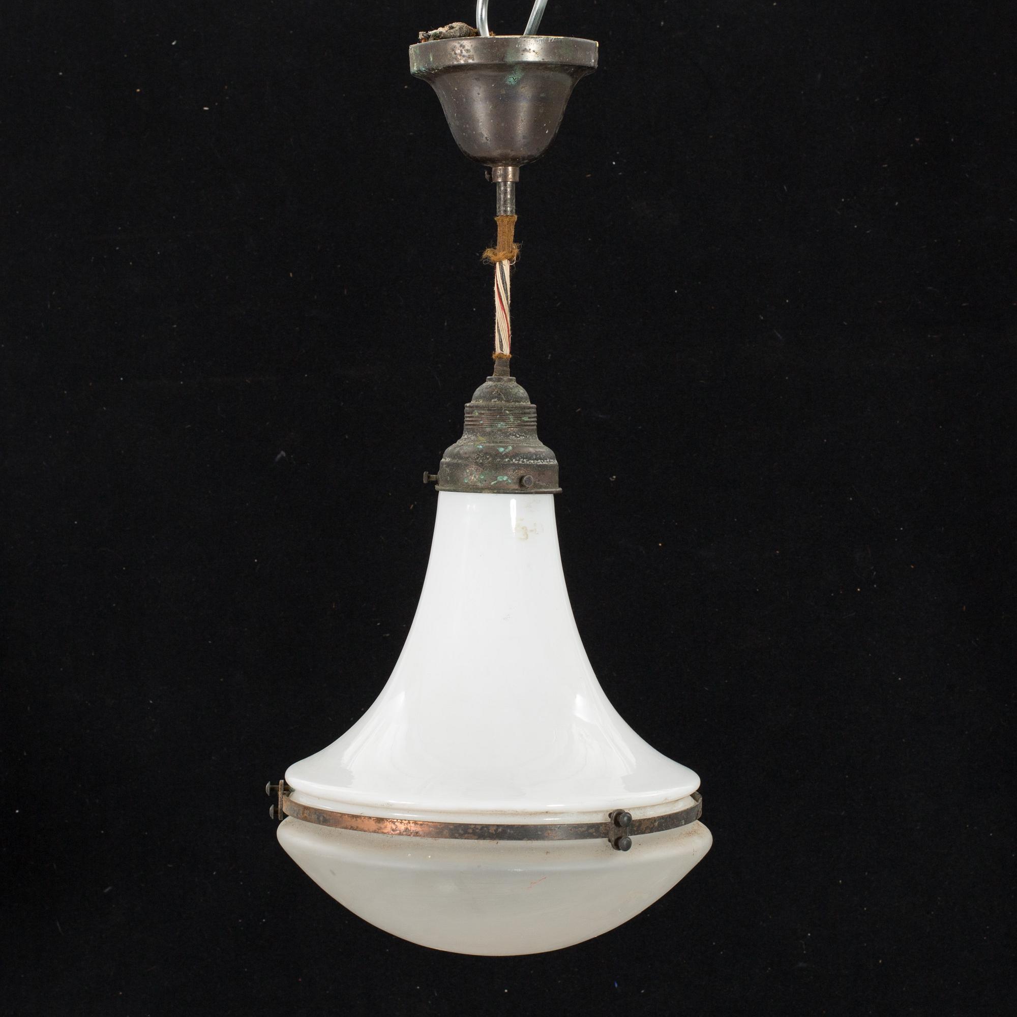 A "LUZETTE" CEILING LAMP BY PETER BEHRENS AEG, GERMANY 1920(30'S.