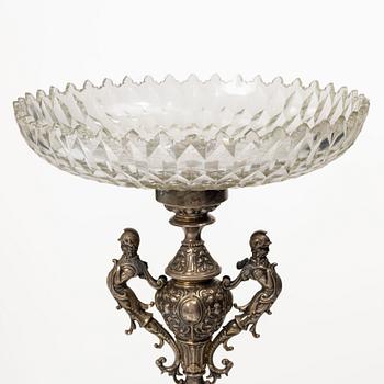 Presentation bowl, silver and glass, Carl Ohlsson, Karlskrona (1908–1926 (1931)).