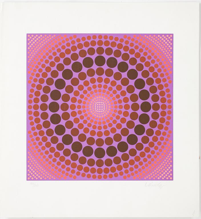 VICTOR VASARELY, färgseriegrafi, signerad och numrerad 193/250.