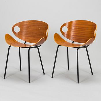 Olof Kettunen, a pair of mid-20th century 'Ulla' chairs for Merivaara.