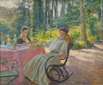 Nils Forsberg d y, In the garden.