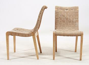 STOLAR, ett par, Axel Larsson, Svenska Möbelfabriken, formgiven 1930-tal.