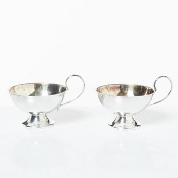 Punschmuggar, 12 st, silver, Cesons, Göteborg, 1970-tal.