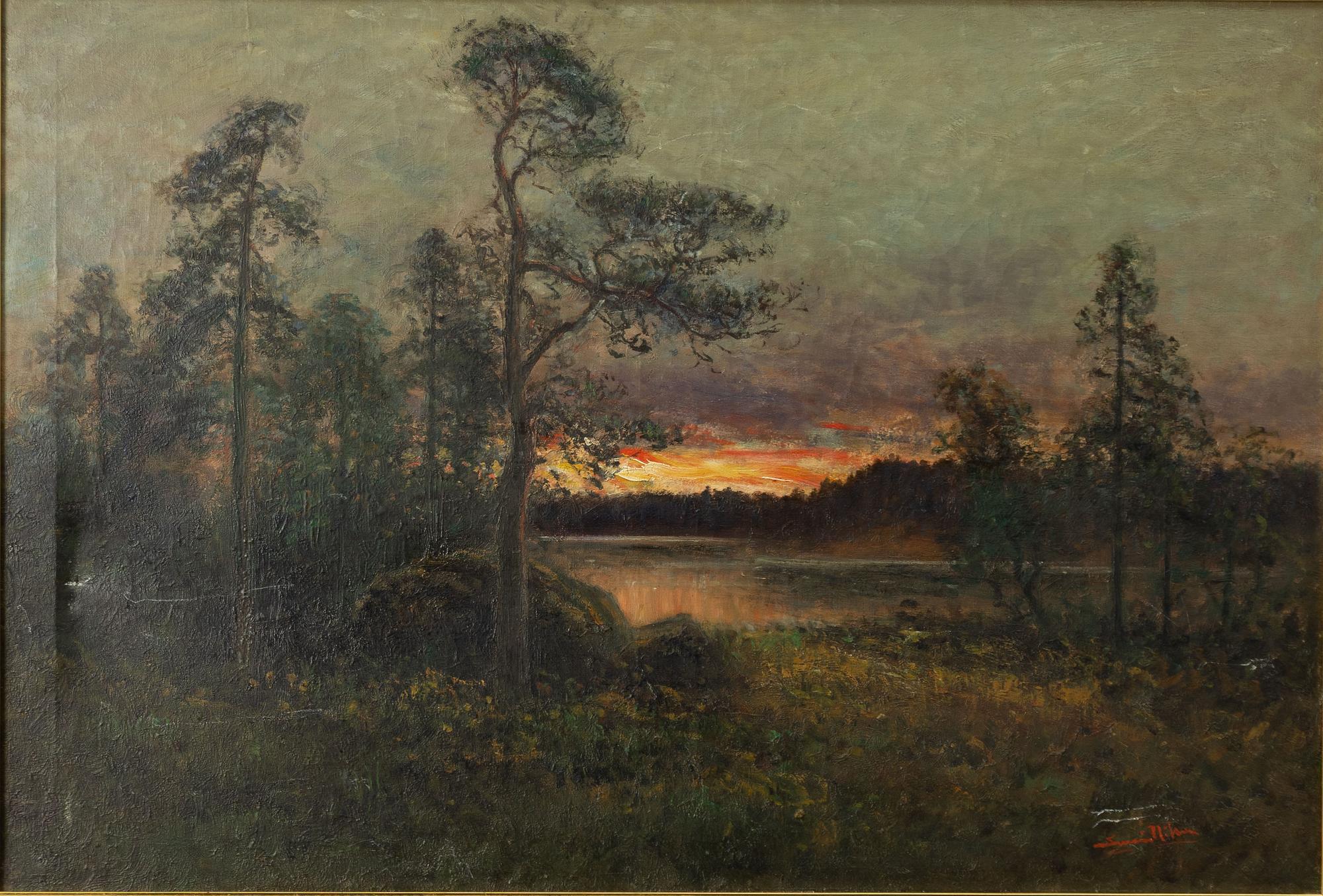 Severin Nilson, Skymningslandskap.