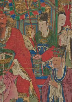 A large painting by anonymous artist, Qing dynasty, 18th/19th century.