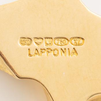 Björn Weckström, necklace "Joik" 18K gold with copper ore, Lapponia 1976.
