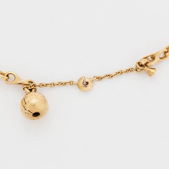 Ole Lynggaard collier med lås 18K guld.