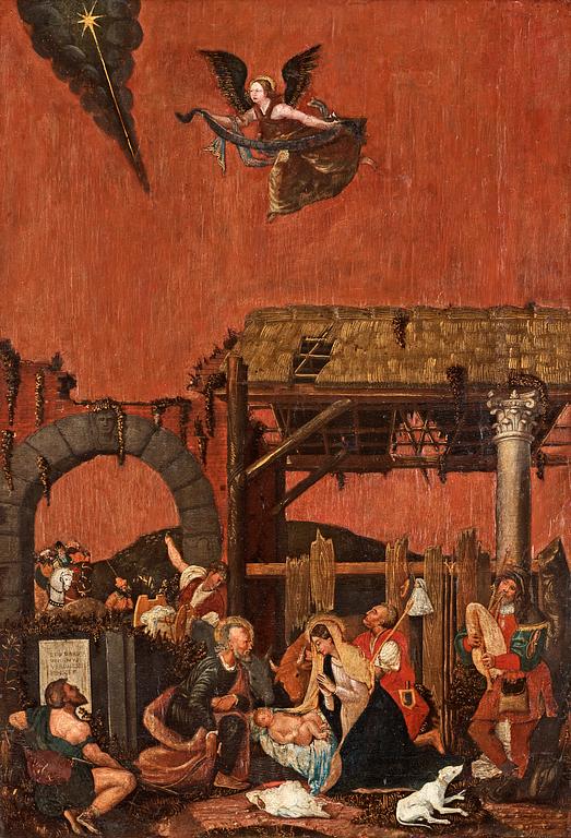 Italian artist 17Th Century. The birth of Christ.