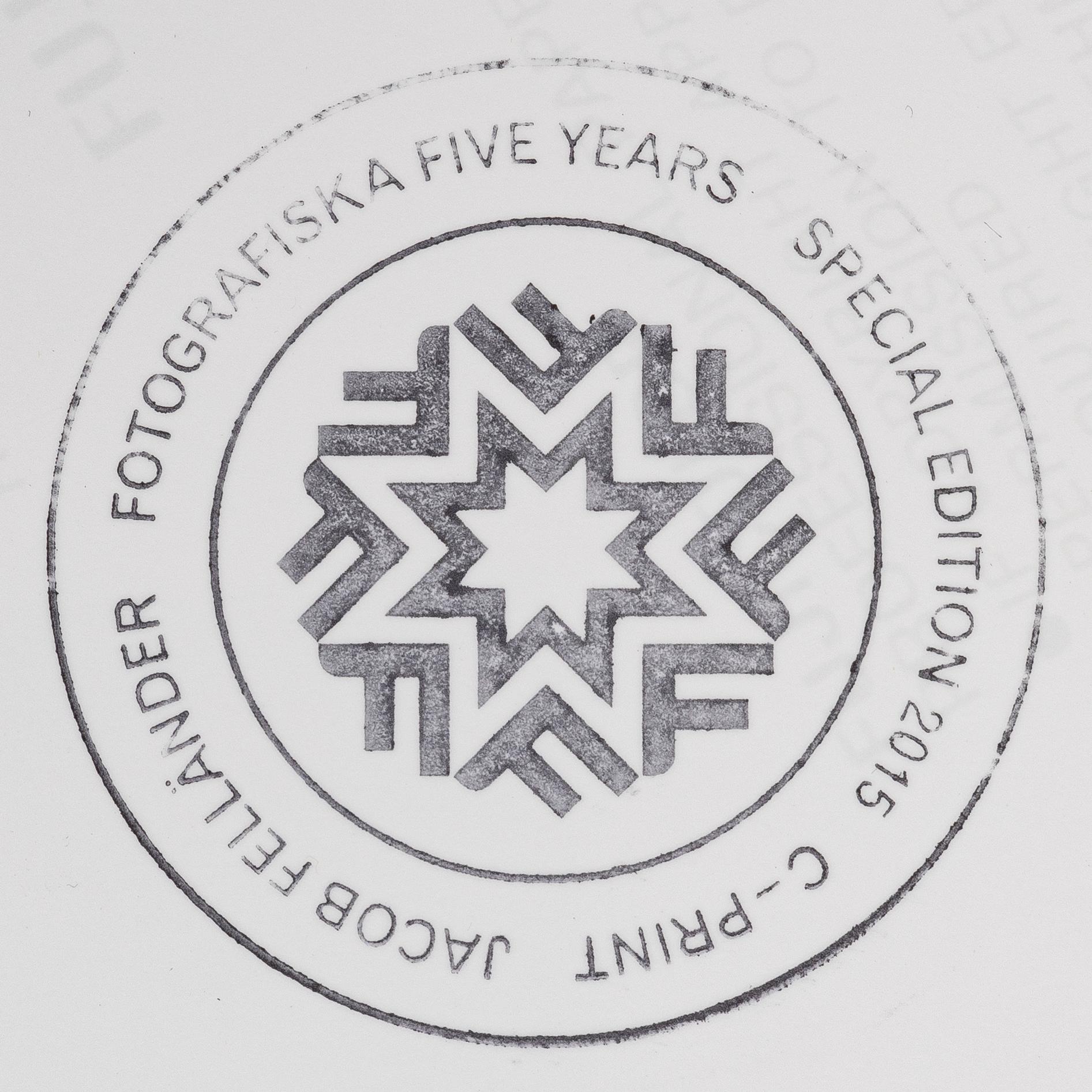 Jacob Felländer, "Fotografiska Five Years", Special edition, 2015.