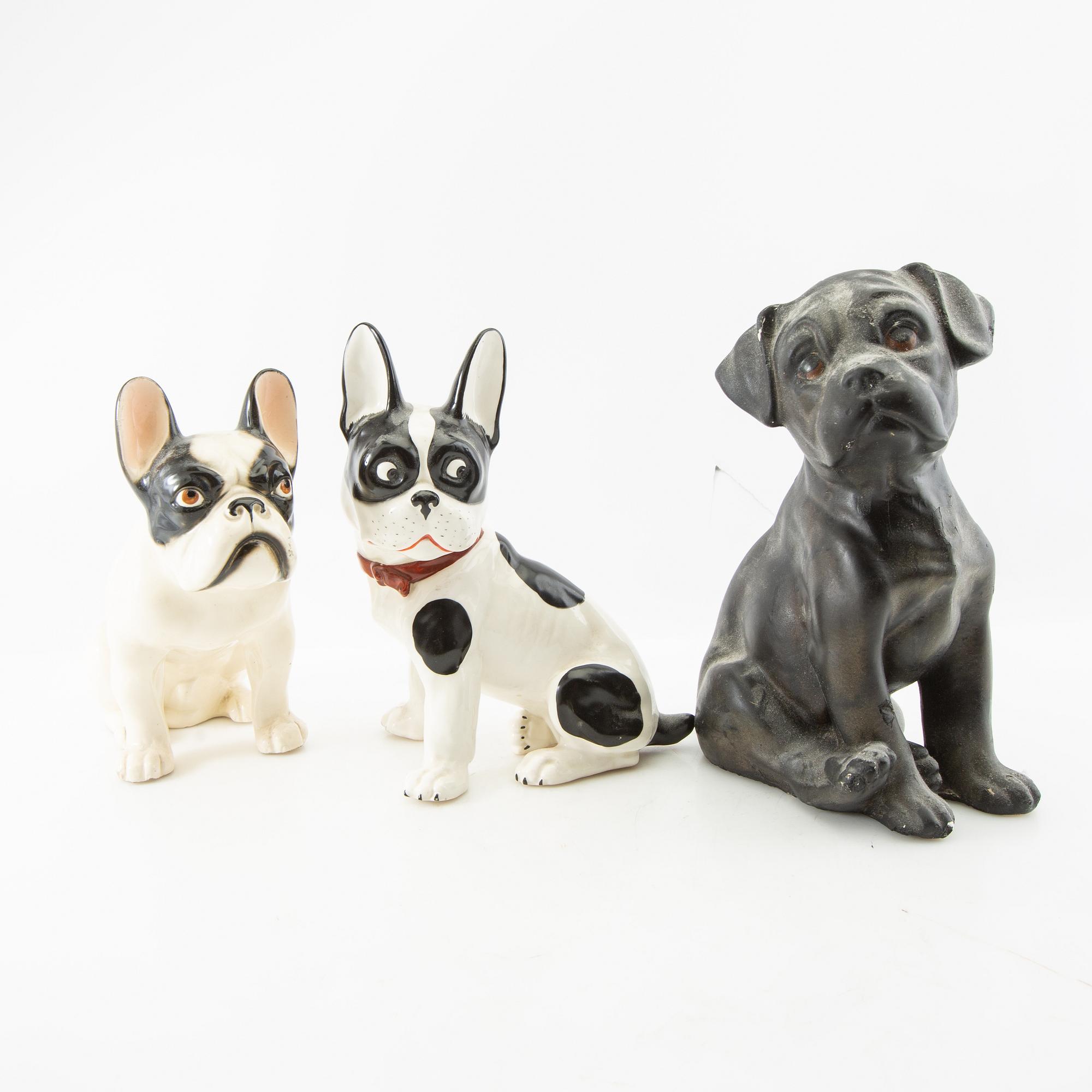 Figuriner 4 st 1900-tal porslin och gips.
