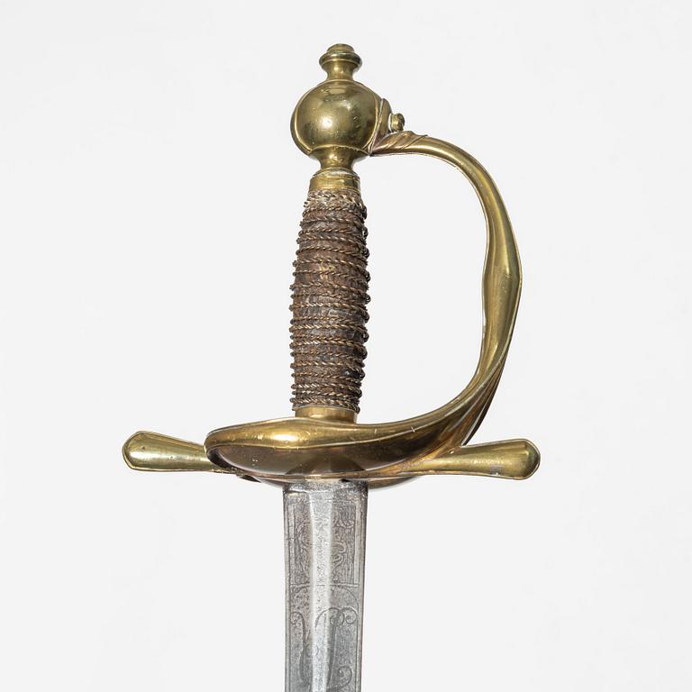 Värja, för officer, 1700-tal.