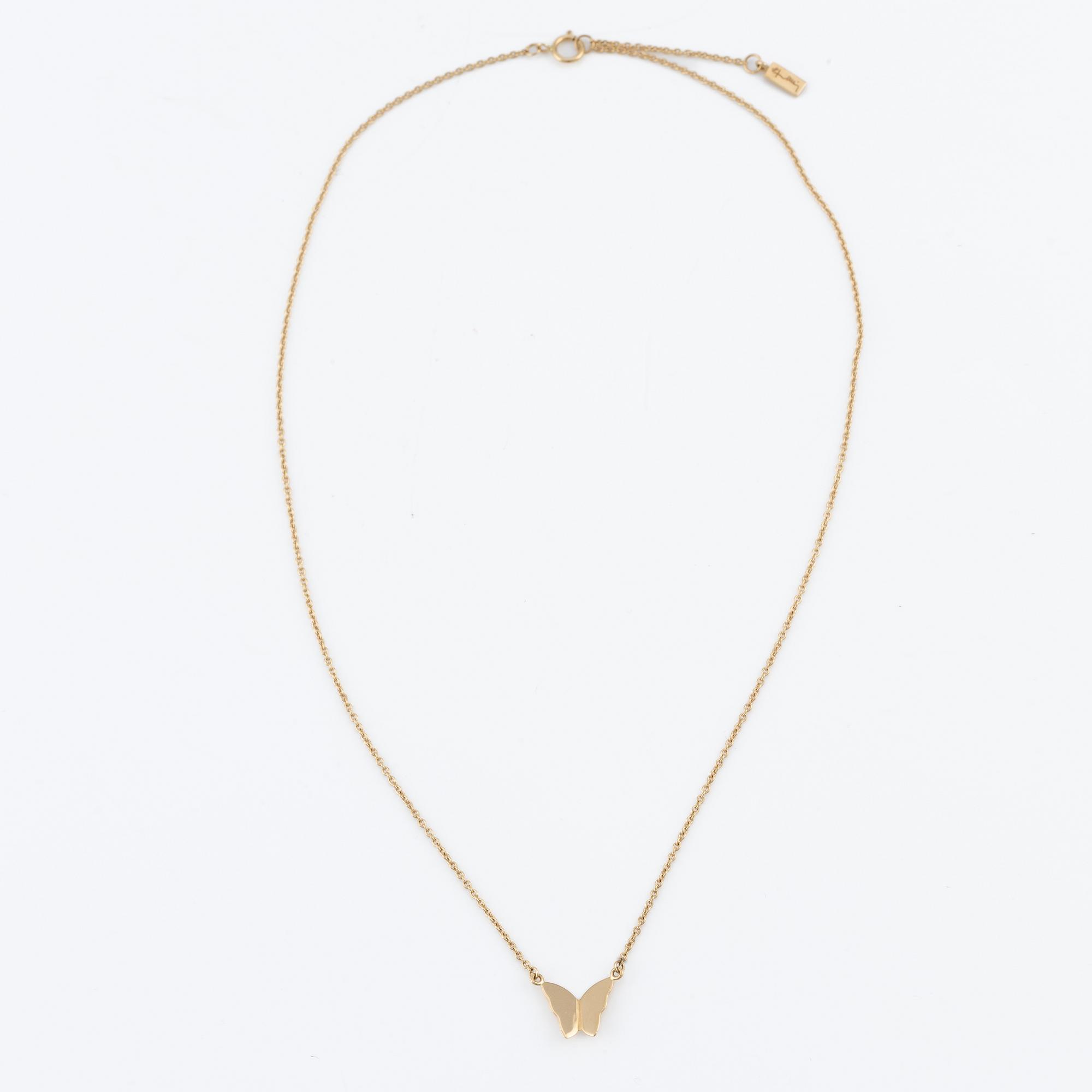 Efva Attling, collier, 18K guld, "Miss Butterfly".