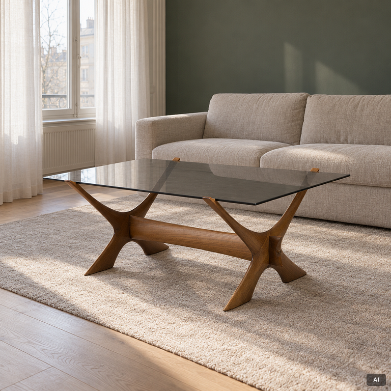 Fredrik Schriever-Abeln, coffee table, “No. 9”, Örebro Glasindustri, 1960s.