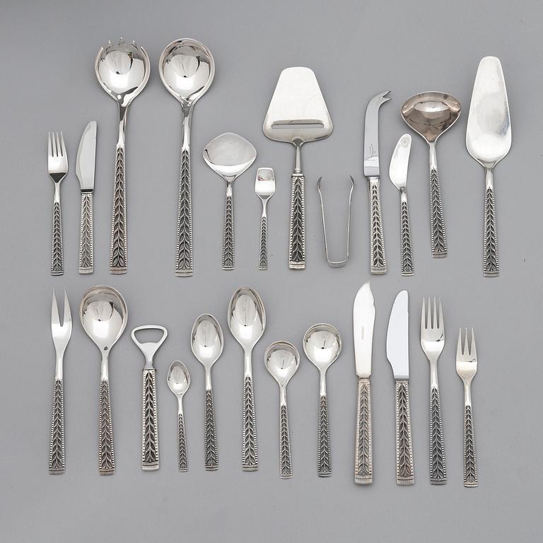 BESTICKUPPSÄTTNING, 126 delar, silver, Norge.