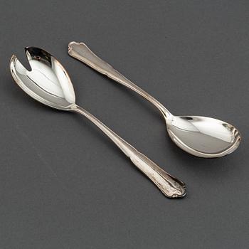 A german silver cutlery service, silver 800, including Bruckmann (68+ 24 pieces).
