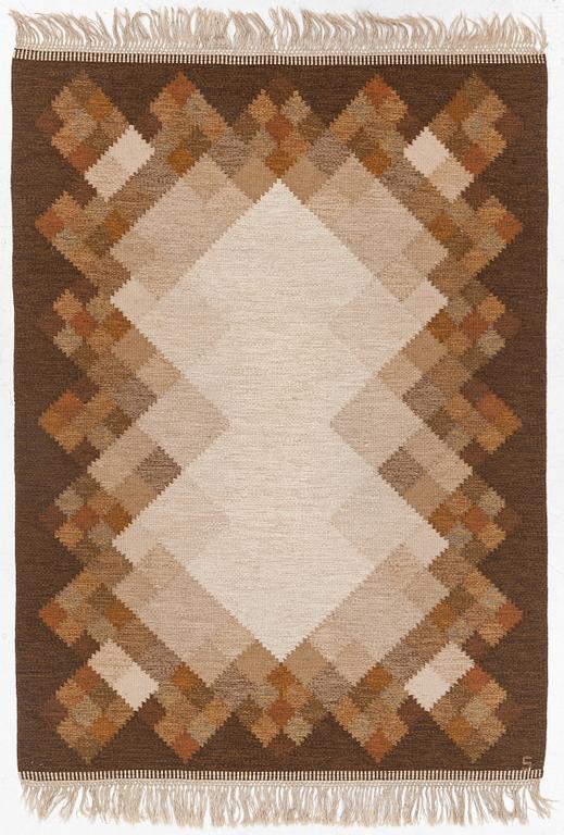 Brita Svefors, röllakan, "Opal", signerad, ca 230 x 168 cm.