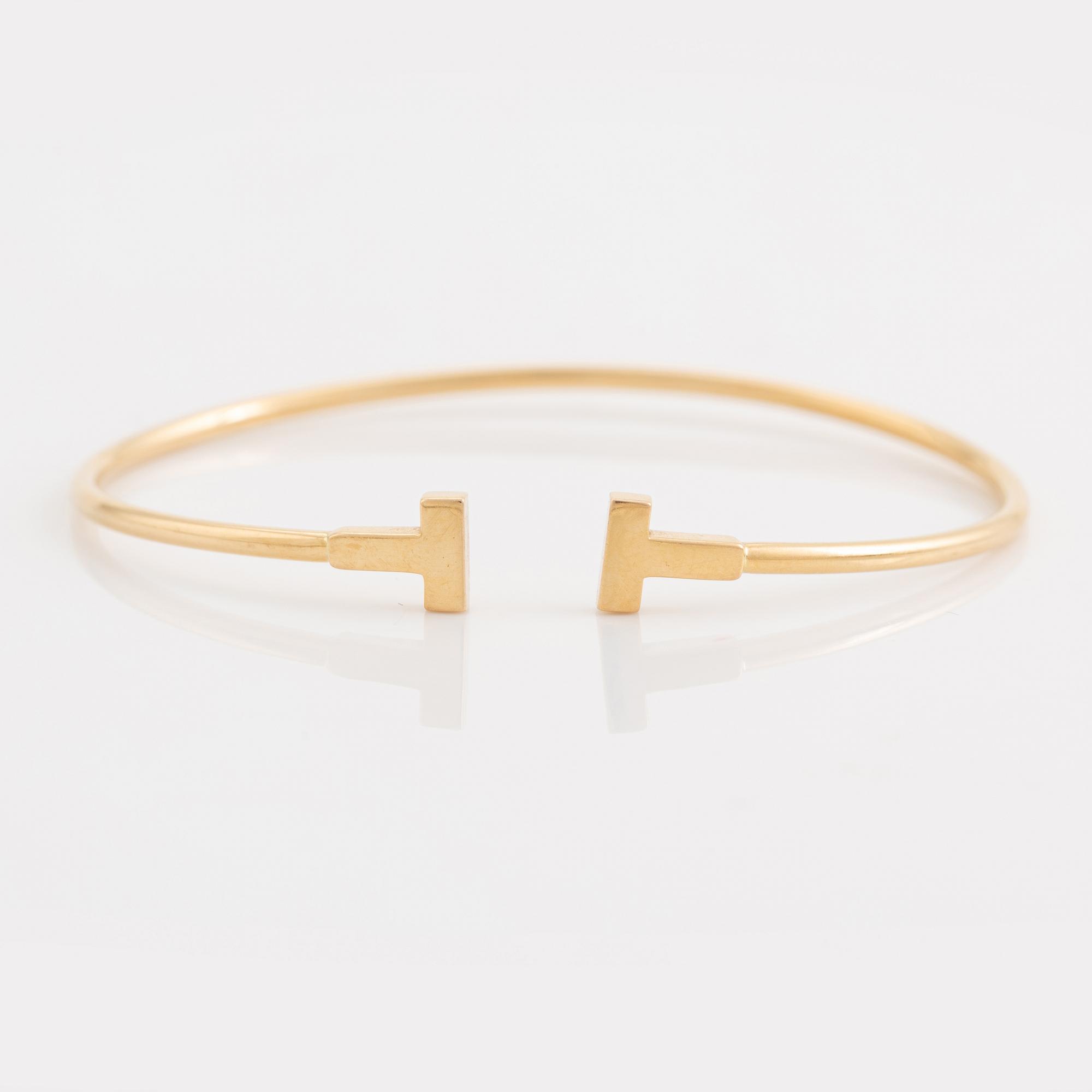 Tiffany & Co, armring, "T-wire narrow", 18K roséguld.
