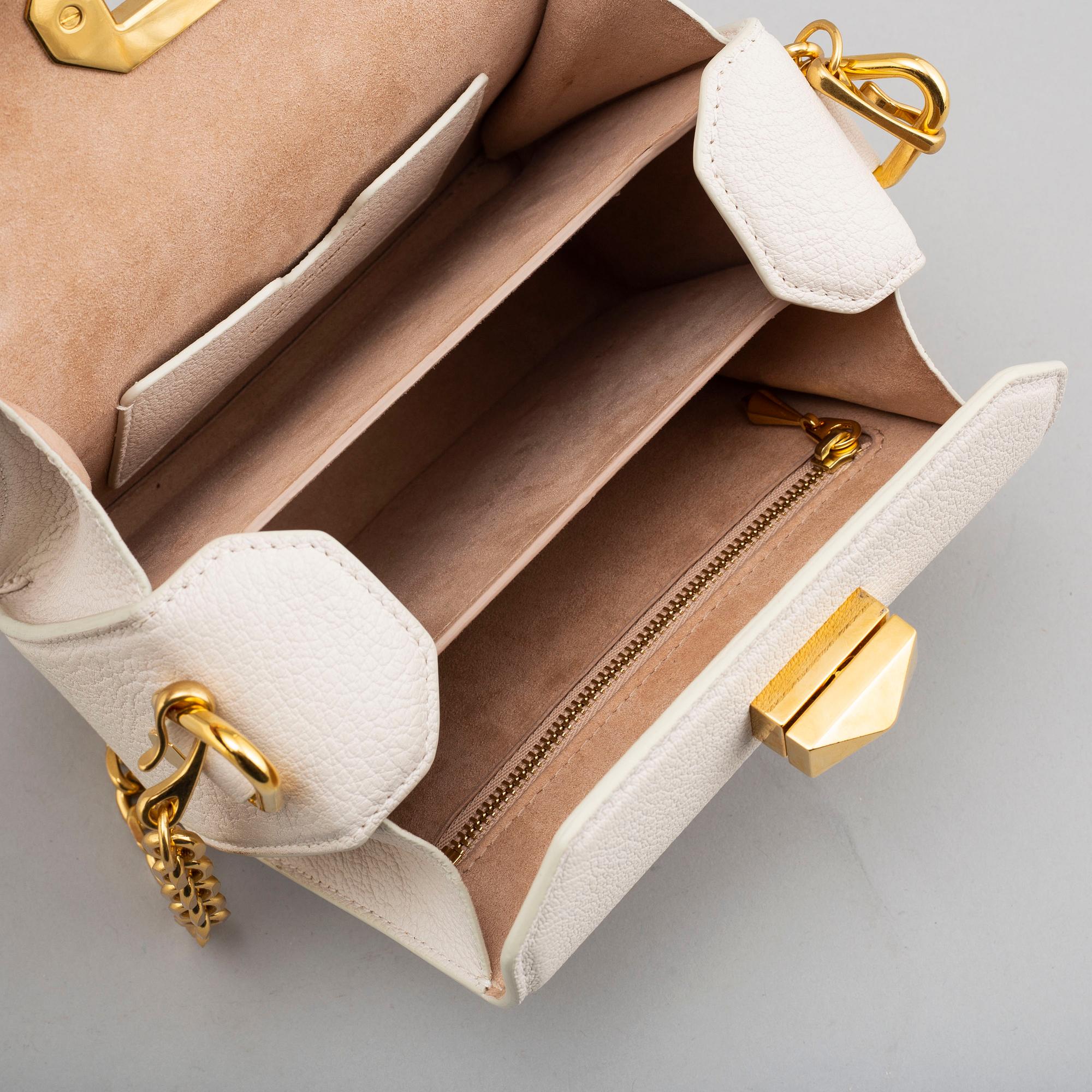 ALEXANDER MCQUEEN, a leather 'Box Bag 19', 2018.