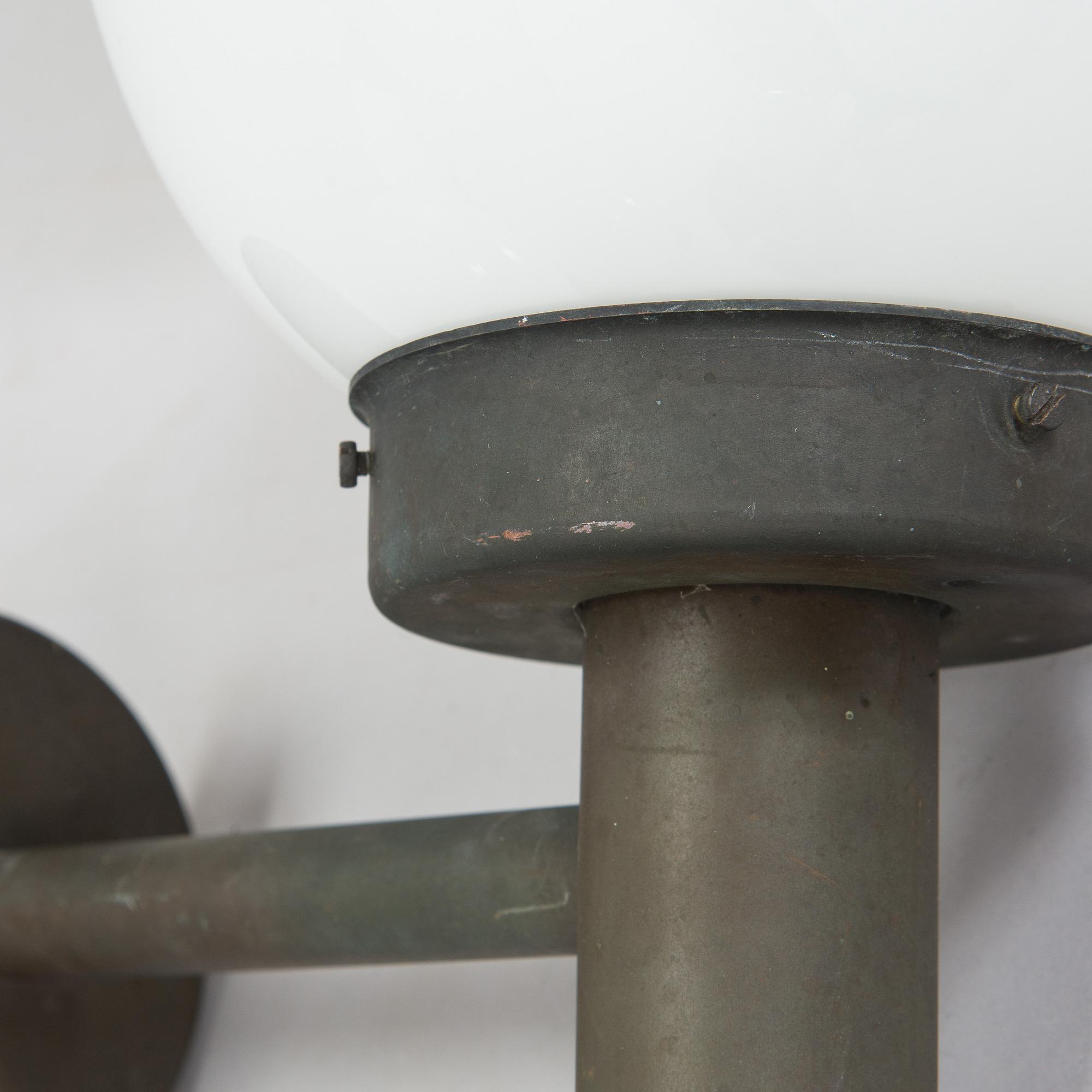 Lisa Johansson-Pape, A set of six of 1970s outdoor wall lights '140-015' for Stockmann Orno.