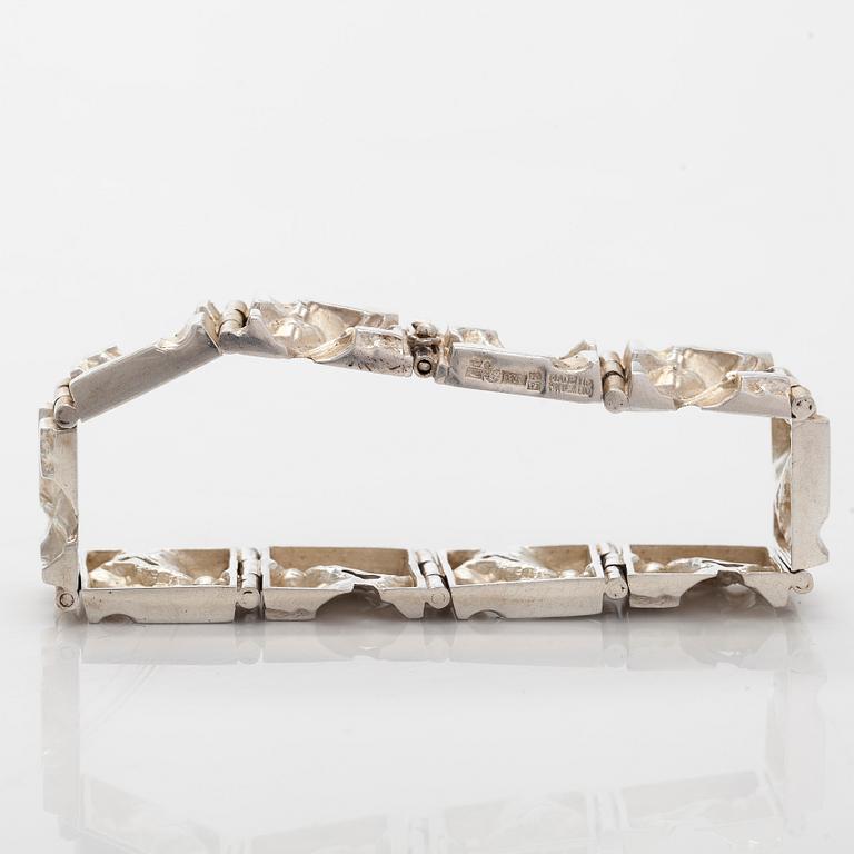 Jorma Laine, armband, silver, Kultateollisuus 1972.