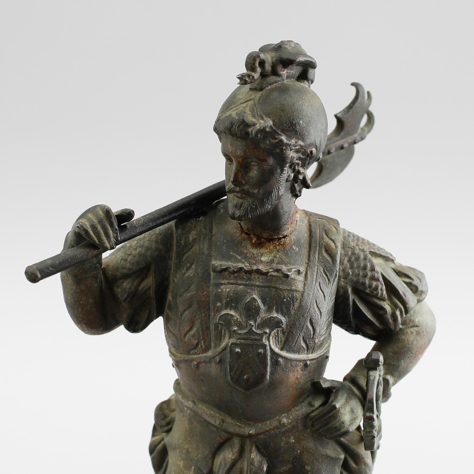 SKULPTURER, 1 par, gjutgods, 1800-talets andra hälft.