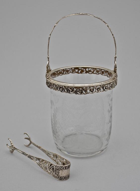 ISHINK med TÅNG, glas och silver, 1900-tal.