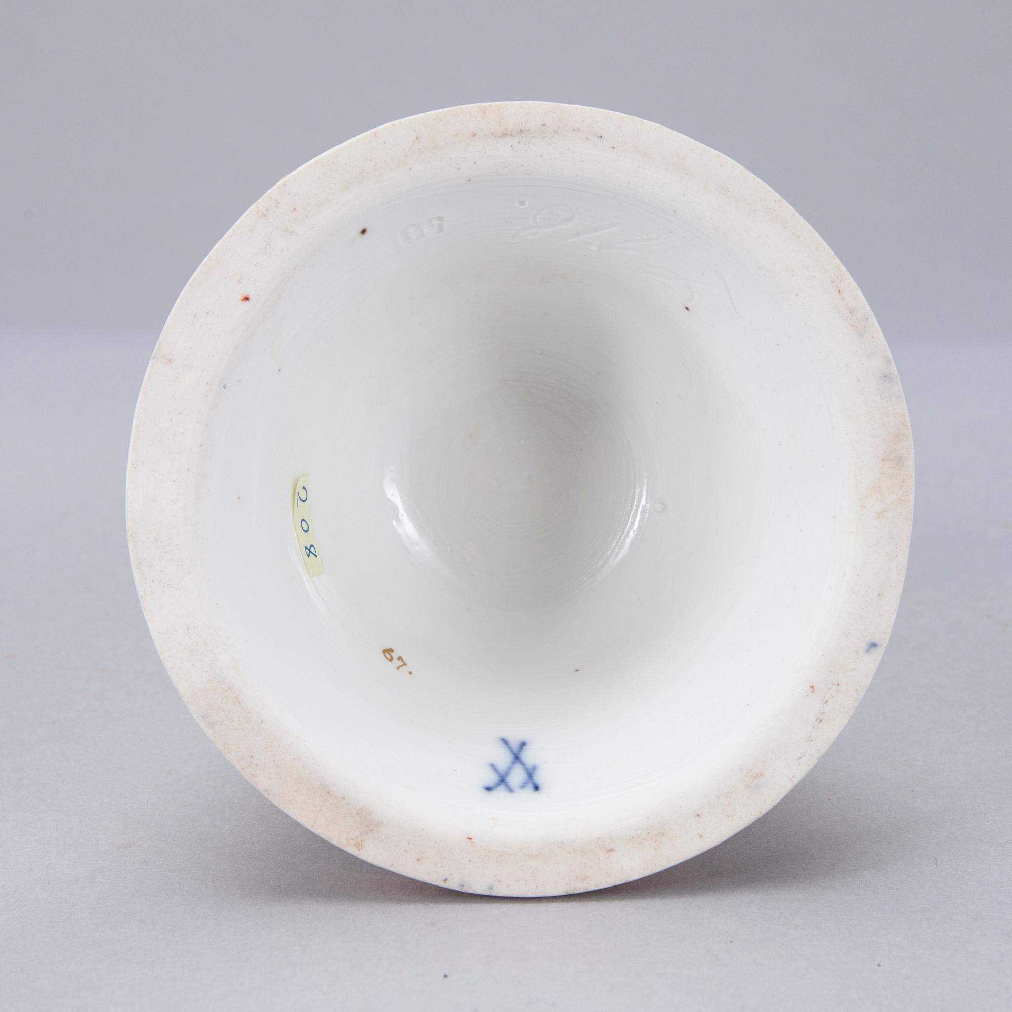 FIGURIN, porslin, Meissen, 1800-tal.