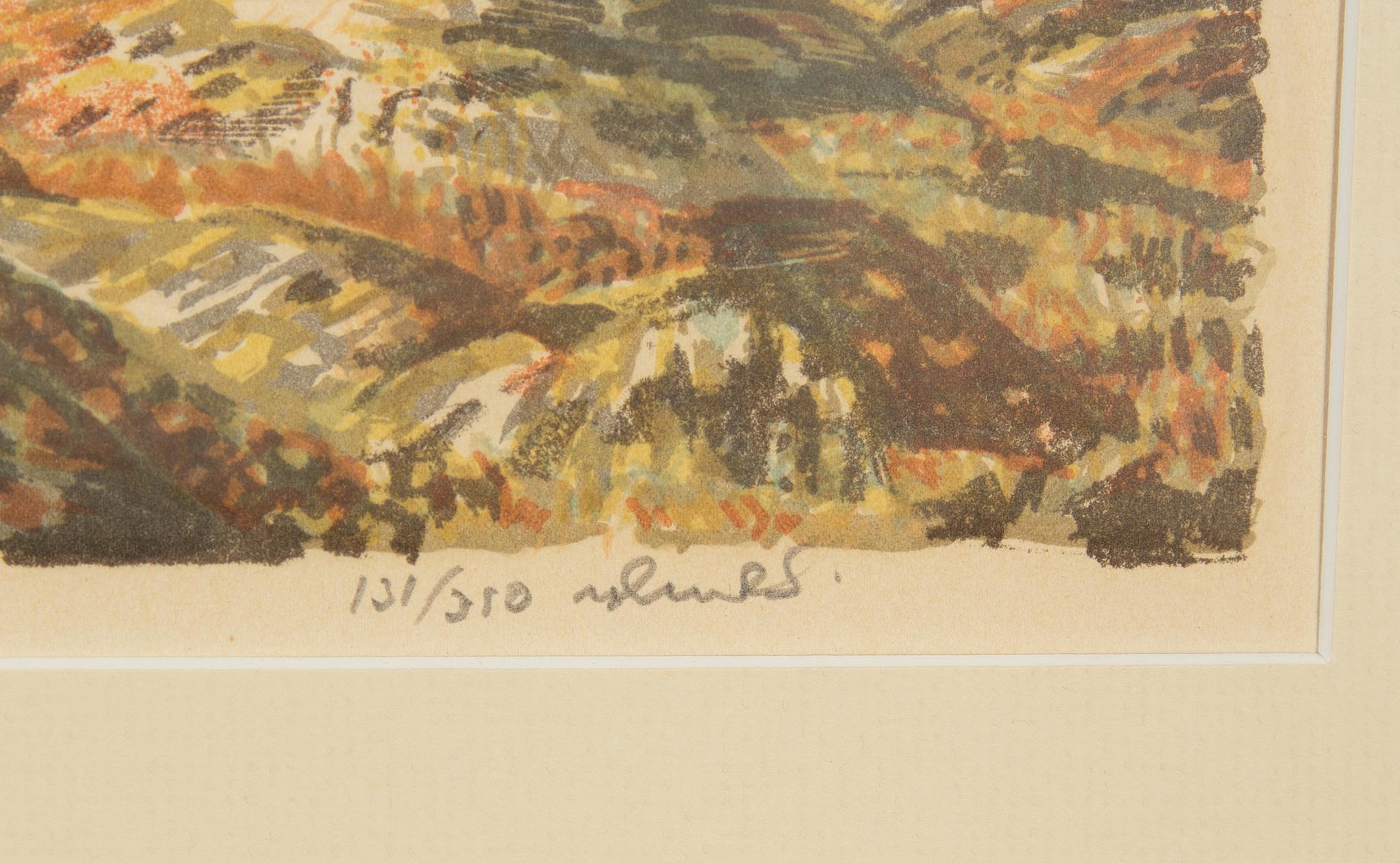 Roland Svensson, 2 färglitografier, signerade och numrerade, 1950-tal.