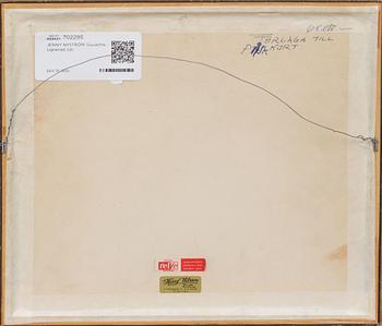 JENNY NYSTRÖM. Gouache, signerad.