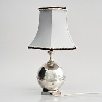 Jacob Ängman, a rare table lamp, Guldsmedsaktiebolaget, Stockholm, ca. 1930.