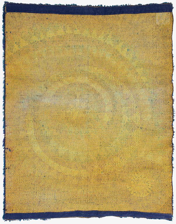 Marjatta Metsovaara, Rya rug, "Blue Seashell", Oy Finnrya Ab. Circa 132 x 167 cm.