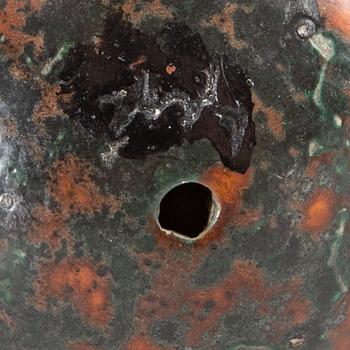 HANS HEDBERG, a faience sculpture in shape of an egg, Biot, France.